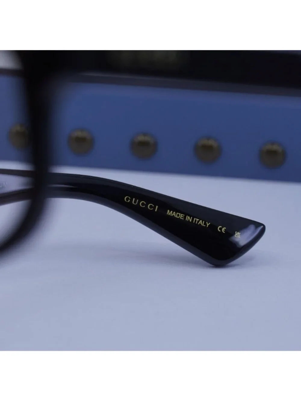 Gucci GG1584O 001 Rectangle Eyeglasses 53mm - Shiny Black